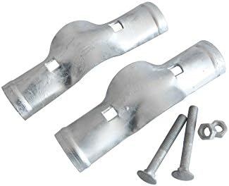V Gard Rail Boulevard Clamp 2" x1-5/8,Zinc Coated,Without Burr,Bagged