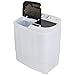 HomGarden Portable Washing Machine Twin Tub, 13lbs Total Capacity Compact Mini Washer and Spin Dryer with Timer Control, Built-in Drain Pump and Inlet Hose, Perfect for Apartment, Dorm, RV, Camping