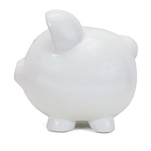 Child to Cherish Ceramic Piggy Bank, White