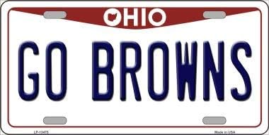 Amazon Com Smart Blonde Go Browns Novelty Metal License Plate Lp Sports Outdoors