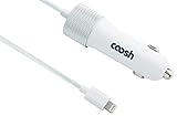 Coosh Mfi-Certified Rapid Heavy-Duty Car Charger with Lightning Head for iPhone 6, iPhone 5, iPhone 5c, iPad , iPad Mini, iPad Nano and More!