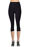 VIV Collection High Waisted Yoga Waistband Capri