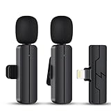 PGDLOF Wireless Lavalier Lapel Microphone for