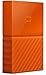 WD 1TB Orange My Passport Portable External Hard Drive - USB 3.0 - WDBYNN0010BOR-WESN