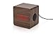 Beautiful Walnut Wood Bluetooth Portable Speaker, Alarm Clock and Digital Thermometer by Wasserstein