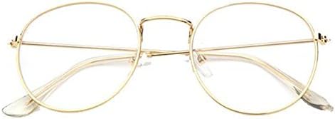 Fulision Clear lens Glasses Metal Vintage Retro Fashion Eyewear for Men and women