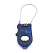 ERCRYSTO Crysto 3-Foot Retractable Cable Password Lock (Blue)