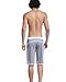 Showtime Men's Casual Grey Sport Loose Shorts Pants with White Drawstring Elastic Waist
