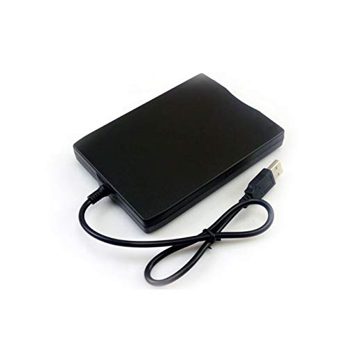 1.44 MB Floppy Disk 3.5" USB External Drive Portable Floppy Disk Drive Diskette FDD for Laptop Desktop PC(Black) - Thumbnail 4