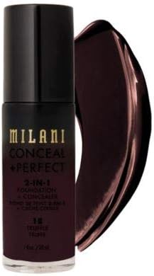 Milani Conceal + Perfect 2-in-1 Foundation + Concealer -Truffle (1 Fl. Oz.) Cruelty-Free Liquid Foundation - Cover Under-Eye Circles, Blemishes & Skin Discoloration for a Flawless Complexion