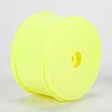 Team Losi 61mm Rear Wheel 12mm Hex Yellow (2): 22/22-4