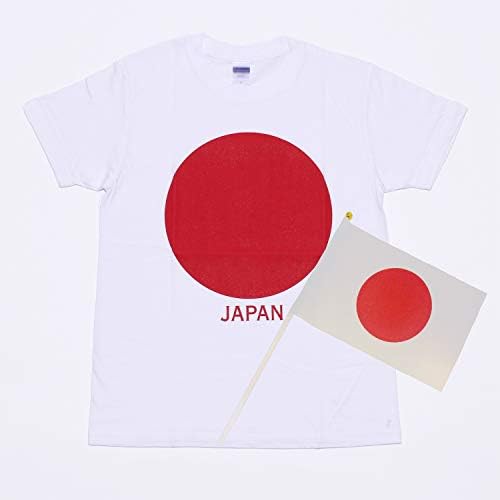 記念tシャツ 日の丸tシャツ 手振り旗セット Xl 日本応援グッズ 海外 日本代表応援セット