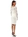 PattyBoutik Women's Boatneck Sweetheart Floral Lace Dress
