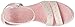 crocs Women's Leigh Graphic W Wedge Sandal, White/Pearl Pink, 8 B(M) US