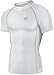 New 045 White Skin Tights Compression Base Layer Running Sports Top Mens (L)