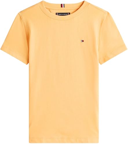Jungen T-Shirt Kurzarm Essential aus Baumwolle, Orange (Faded Sun Kiss), 5 Jahre