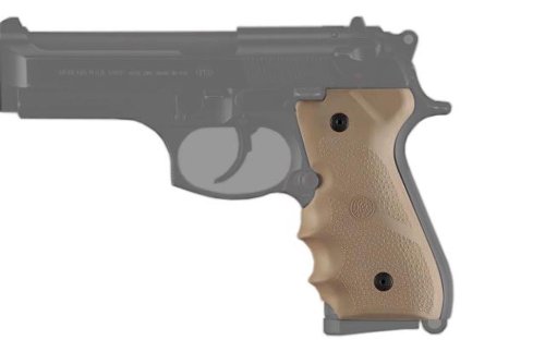 Hogue Beretta 92/96 Series Grip with Finger Grooves, Desert Tan