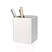 Vaydeer Metal Pencil Pen Holder Desk Aluminum Supplies Organizer and Cup Storage Stationary Sturdy 3.1×3.1×3.9inch,Silver