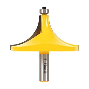Yonico 13171 1-1/2-Inch Radius Round Over Edge Forming Router Bit 1/2-Inch Shank