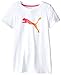 PUMA Little Girls' Short Sleeve Core Tee Shirt, Puma White, 6