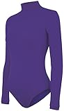 Stretch Nylon Turtleneck Bodysuit