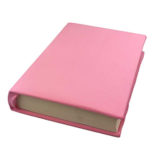 Miukada Stretchy Jumbo Book Covers Book Suits Fits Hardcover Textbooks(from 7"x10" to 9.5"x14").Washable, Reusable,Valuable and Non-Adhesive Fabric Book Protector(Pack of 6 Assorted Colors)