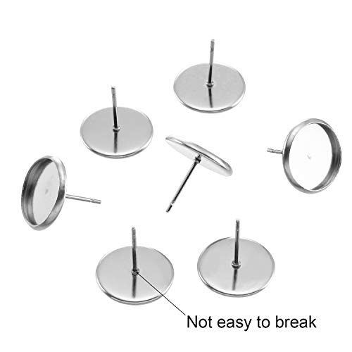 2 Pieces+Cabochons+Stainless+Earring+Jewelry