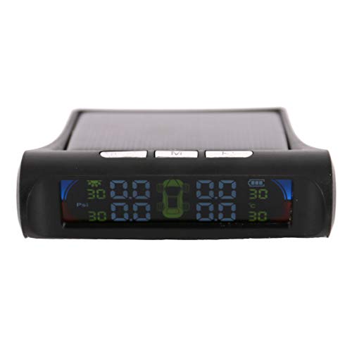 UTSAUTO TPMS Tire Pressure Monitoring System Solar Power with 4pcs Waterproof External Sensors Real-time Detection Tire Pressure Temperature Auto Security Alarm Systems