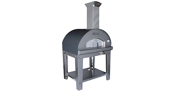 Amazon.com: Bull Outdoor Products 77652 Horno para pizza de gas italiano  hecho en carrito, líquido de propano, acero inoxidable : Patio, Césped y  Jardín