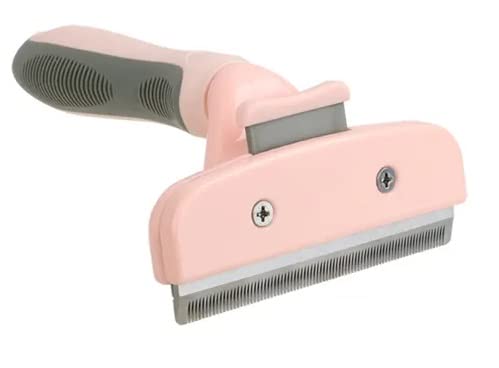 TopMed ETS Deshedding Tool For Dogs & Cats, Pet Grooming Brush For All Kind Of Pet Hair, Reduces Shedding Effectively Proven Grooming Tools for Dogs Cats and Other Animals (Large, Pink)