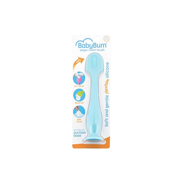 Bumco Baby Essentials for Newborn - Baby Bum Brush Original Diaper Rash Cream Applicator, Soft Flexible Silicone Brush…