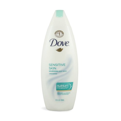 Dove Sensitive Skin Nourishing Body Wash, 12 Ounce (2 Pack)
