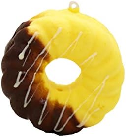 Donut French Crueler Squishy Vanilla and Chocolate with Coconut Fudge