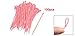 Uxcell Self-locking Teeth Marker Label Cable Zip Ties, 100 Pcs, Hot Pink