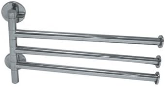 StilHaus ME16 3-SNI-637509854553 Fluyd Collection Beautiful Brass Swivel Towel Bar, Satin Nickel