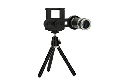 Shopping_Shop2000 Universal Phone Mount Holder 8X Optical Telephoto Telescope Manual Focus Camera Lens with Mini Tripod Stand for iPhone 4 4S 4G 5 5G 5S 5C Samsung Galaxy S3 i9300 S4 i9500 S5 I9600 Note 3 N9000 LG Blackberry Motorola Sony cell phone (8x L - Thumbnail 2