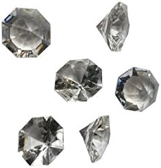 Acrylic Clear Ice Rock Diamonds Crystals Treasure Gems for Vase Fillers, Table Scatter, Birthday Decoration Favor, Event, Wedding, Arts &amp; Crafts - Clear or Colorful (3 lbs, Clear Diamonds)