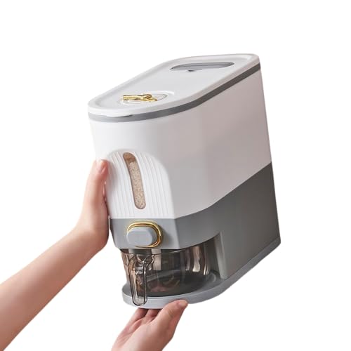Photo 1 of Sooyee 11Lbs Rice Dispenser,Rice Container with Lid Measuring Cylinder Moisture Proof Household,Food Dispenser for Rice, Grains Legumes and Corn