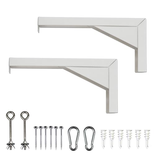 Elite Screens Universal-Projektor-Leinwand, 30,5 cm, Weiß, verstärkte Metallkonstruktion, Wand- oder Deckenmontage, inkl. Haken und Beschläge