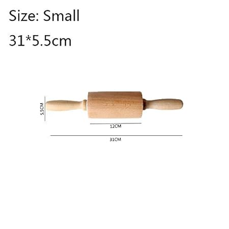 Rodillo de madera para hornear, galletas, fideos para pan, pizza ...