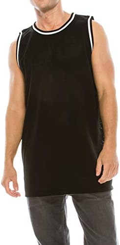 WISHICAN Men's Blank Basketball Jersey S-XXXL