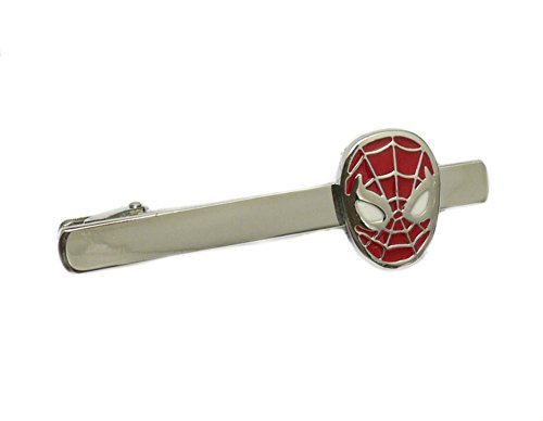 Marvel Comics Spiderman Logo Movie Mens/Boys Tie Bar/ Clip with Gift Box