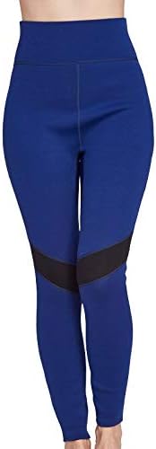 QSFDM Wetsuit 2MM Neoprene Pants Women Swimming Trunks Wetsuits Long Warm Scuba Diving Swimming Leggings Shapers Wetsuits,Blue,S