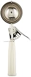 Winco ICD-10 No.10 Ice Cream Disher with Plastic Handle, Ivory