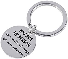 You Are My Person You Will Always Be My Person Keychain- Friends Gift Pendant Keyring