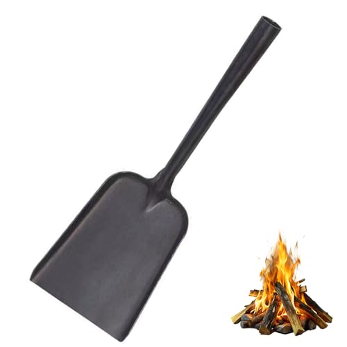 Fireplace Shovel 16" Ash Shovel for Fire Pit Heat Resistant Fireplace Scoop