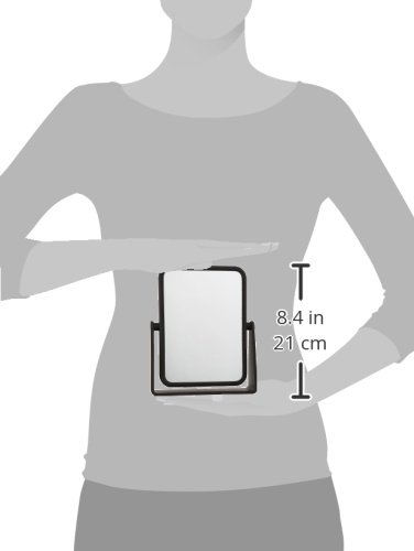 Danielle Soft Touch 7X Rectangular Mirror, Matte Black