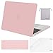 MOSISO MacBook Pro 13 inch Case 2019 2018 2017 2016 Release A2159 A1989 A1706 A1708, Plastic Hard Shell &Keyboard Cover &Screen Protector &Storage Bag Compatible with MacBook Pro 13, Rose Quartz