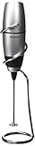 BonJour  Battery-Powered Cafe Latte Frother with Stand, Chrome/Black