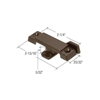 Prime-Line 2-1/16-in White Die-cast Sliding Window Sash Lock F 2912 at